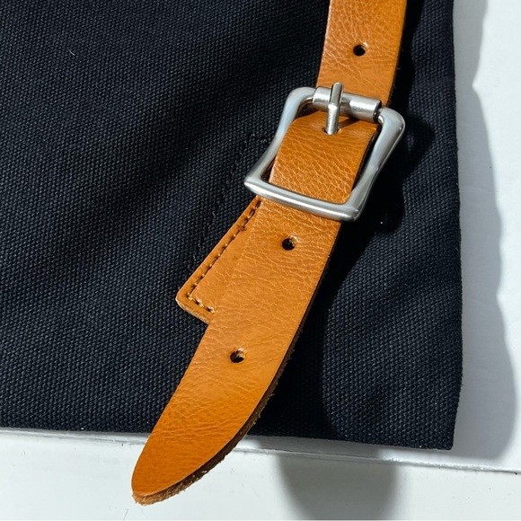 Indian Motorcycle Black Canvas Leather Backpack Book Gear Travel‎ Bag NWOT - Picture 5 of 11